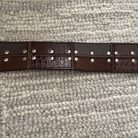 Michael Kors leather and suede patchwork belt - Picture 12 of 13